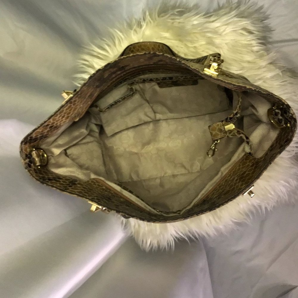 Michael Kors Medium Harper Python Embosed Tote - image 6